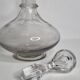 Baccarat crystal gondola decanter, flat ribs, Art Deco 1907