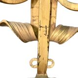 Pair of gilded metal sconces