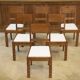 Ensemble de 6 chaises brutalistes 1960’s