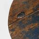 French Round Side Table in Oak with Blue Top, 1850s
