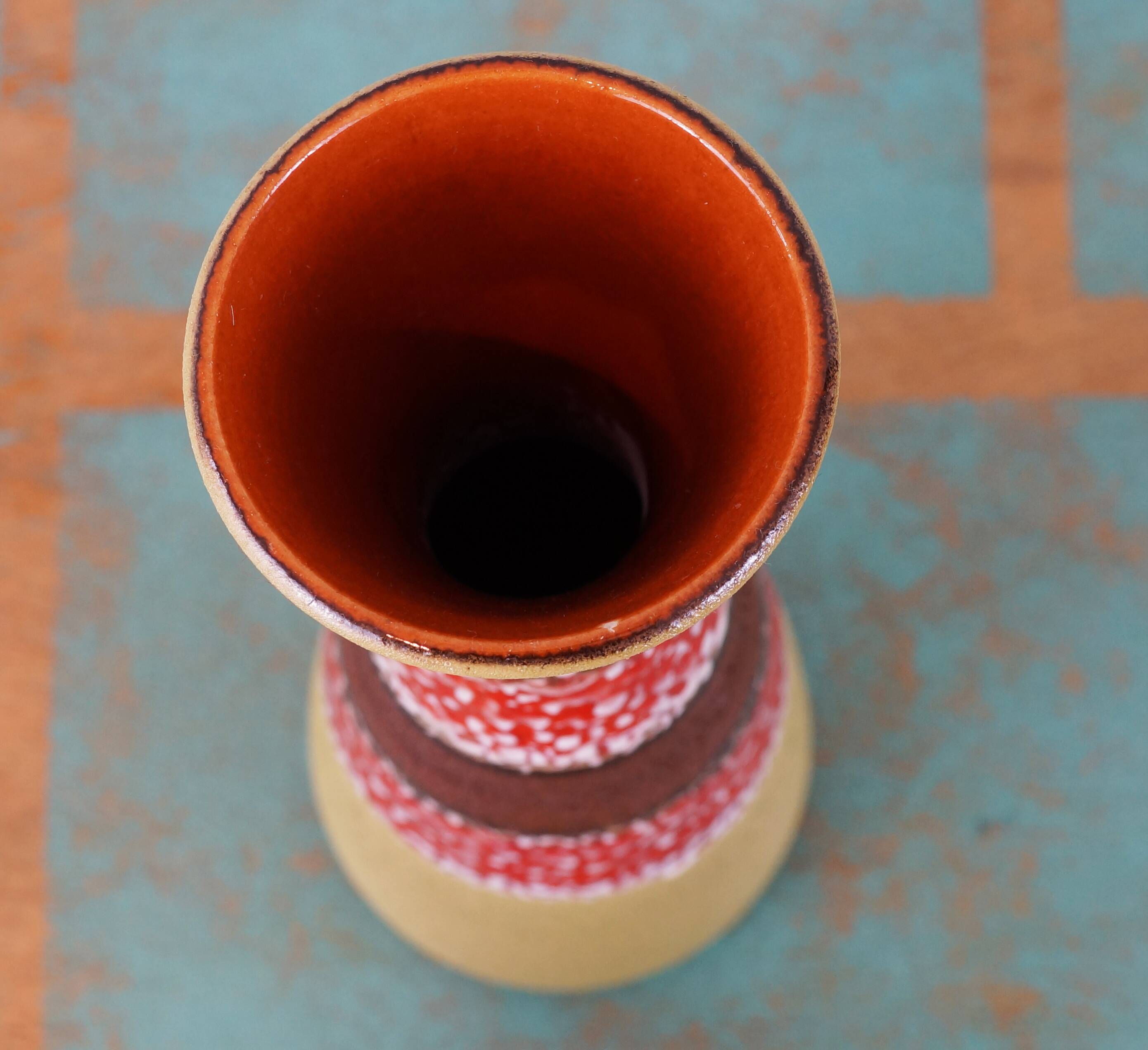 West Germany ceramic vase 1970s