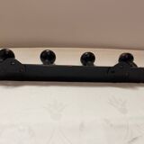 Wooden coat rack with 4 hooks