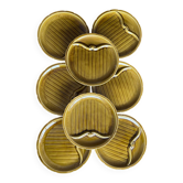 Lot de 8 assiettes a asperge Gien