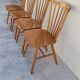 Series of 4 bistro chairs signed Baumann tacoma model 1950 vintage