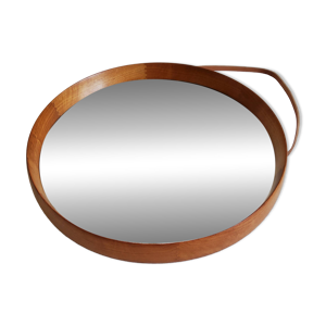 Miroir rond en teck par - luxus