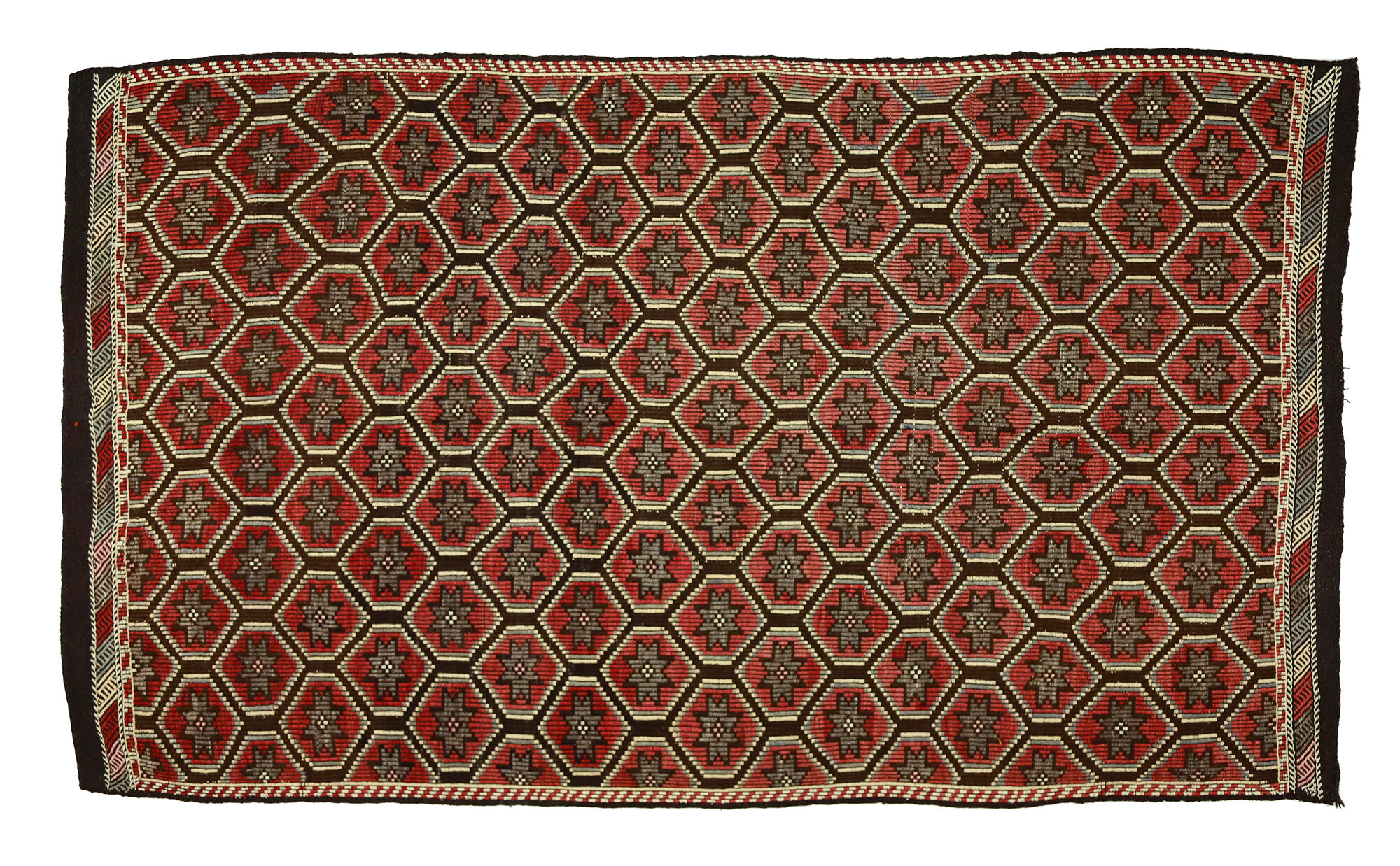 Anatolian handmade kilim rug 290 cm x 172 cm
