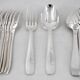 Christofle Atlas model, 10 dessert cutlery sets, 20 pieces, Art Deco, 17.8 cm