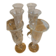 Lot de 6 flûtes en verre bullé