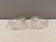 A set of beautiful rock crystal glass candle holders from Swedish Orrefors. Estimated 1970s.