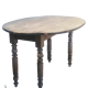 Table ovale à rabat