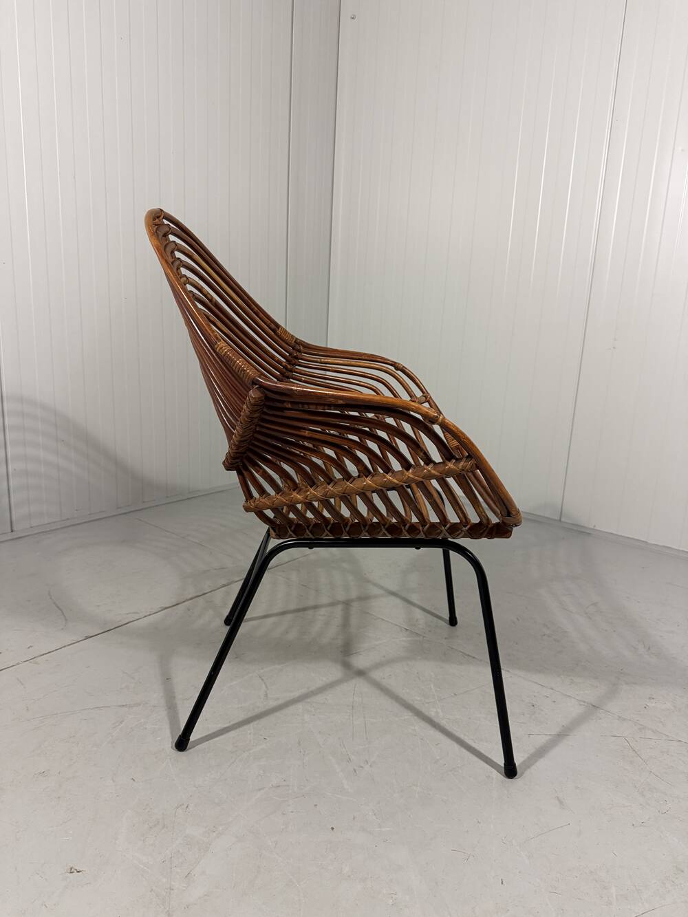 Rattan easy chairs by Rohé Noordwolde, Netherlands 1950-60’s