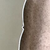 Free-form mirror signed Mathias 55x59cm