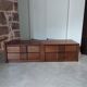 Pair of vintage Scandinavian design modules, bedside table, chest of drawers, sideboard, table.