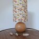 table lamp wood lampshade printed with Liberty flowers