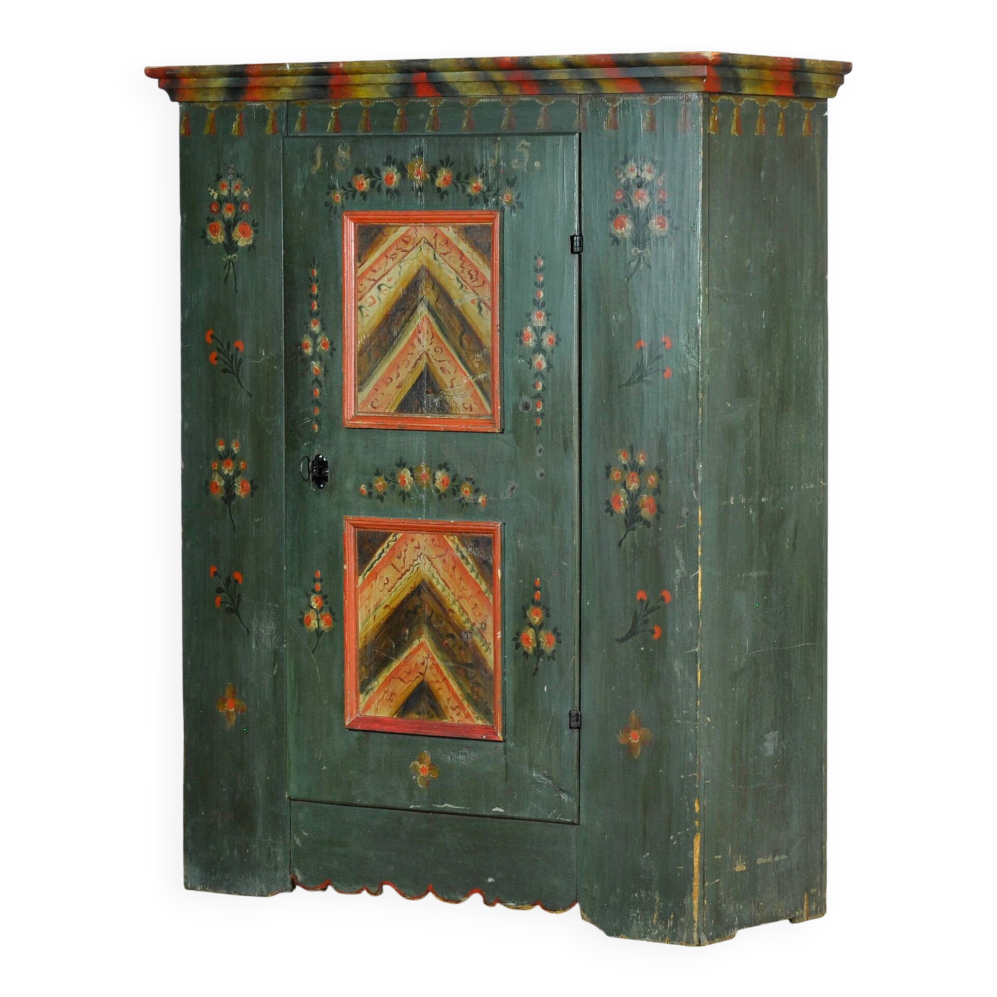 Cabinet de mariage en pin, daté de 1815