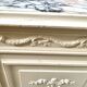 Antique patinated Louis XVI buffet, marble top.