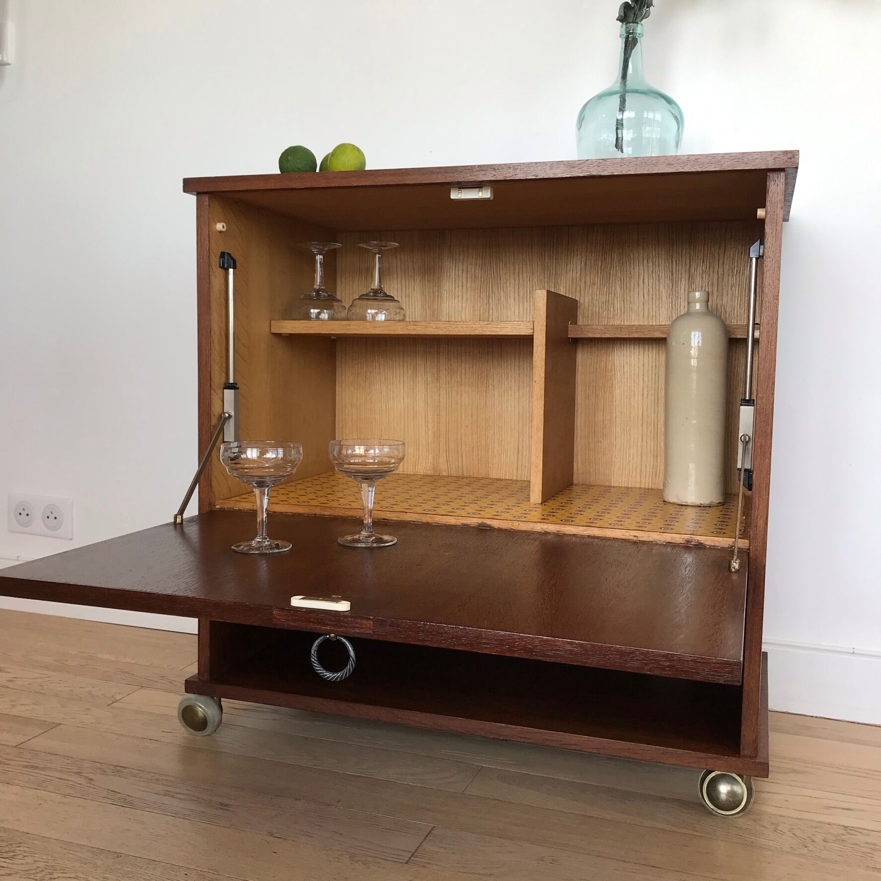 Bar furniture on wheels from the 60s