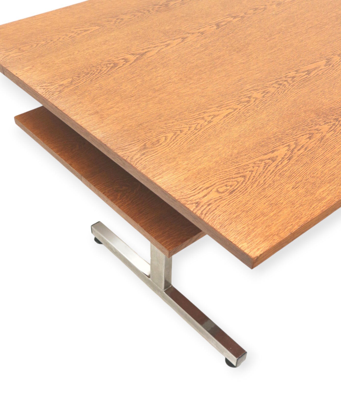 Large vintage wenge table, usable as a dining table, conference table or desk, dating from the 1970s