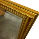 Miroir mural vintage « doré » en verre taillé