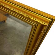 Vintage wall mirror "gold" in cut glass