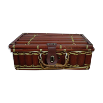 Vintage bamboo valisette