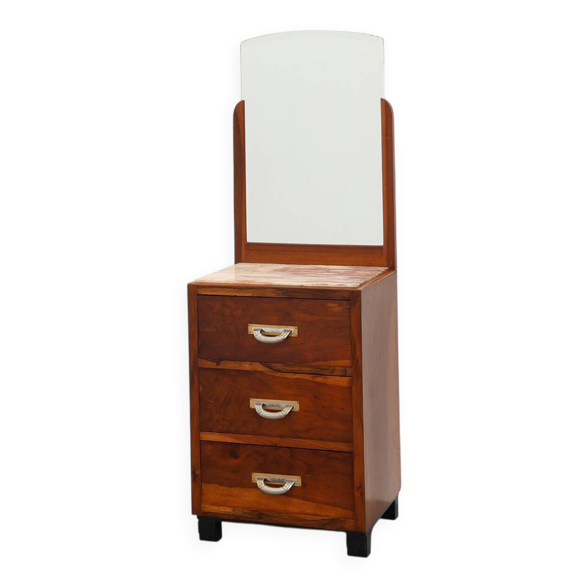 Commode, coiffeuse Art Déco avec miroir, France années 1930