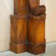 Pair of restored antique consoles from around 1815 in walnut, Regency style with mirror.