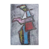 Large drawing, colorful character