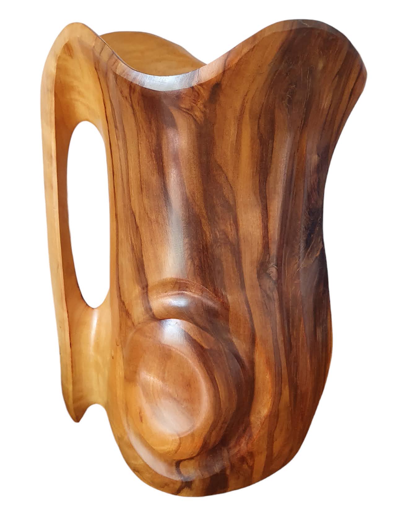 Hermanos Orta olive wood pitcher