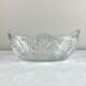 Oval glass bowl, empty pockets