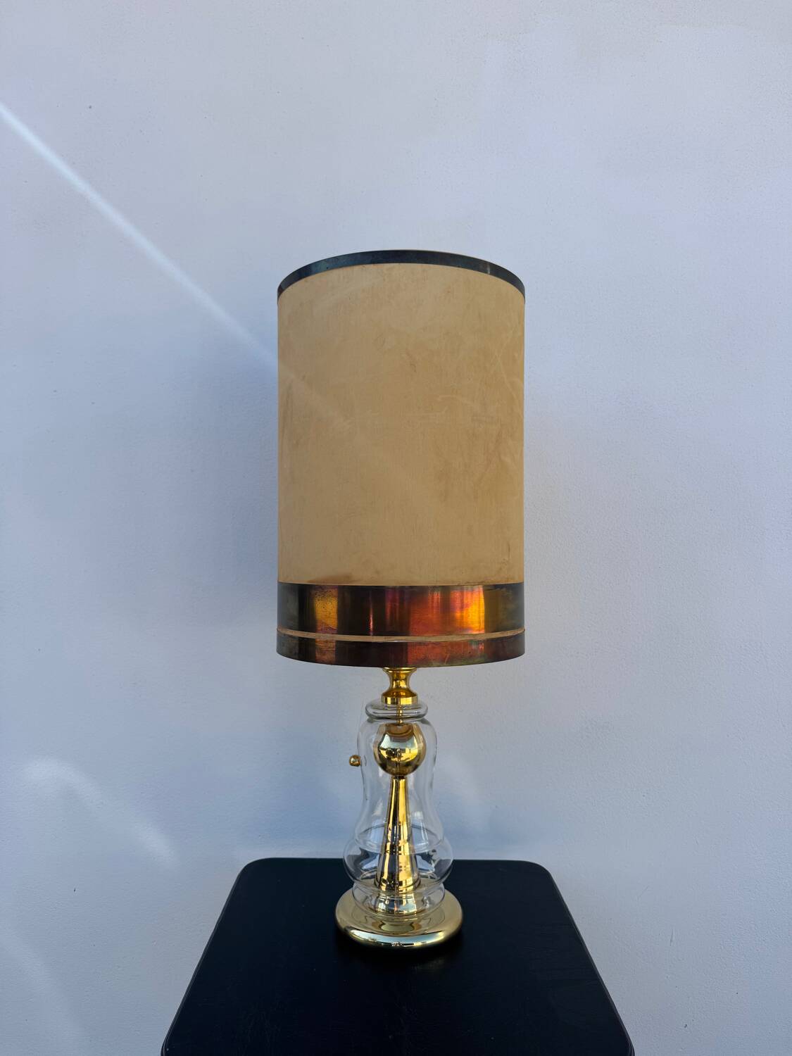 Large Richard Essig lamp from the 1970s.
