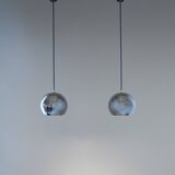 Mid - Century Modern Eye Ball Reggiani Pendant, Italy, Set of two