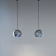 Mid - Century Modern Eye Ball Reggiani Pendant, Italy, Set of two