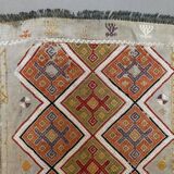 Vintage Turkish Mini Kilim 86x49 cm Wool Small Kelim Runner, shabby Chic