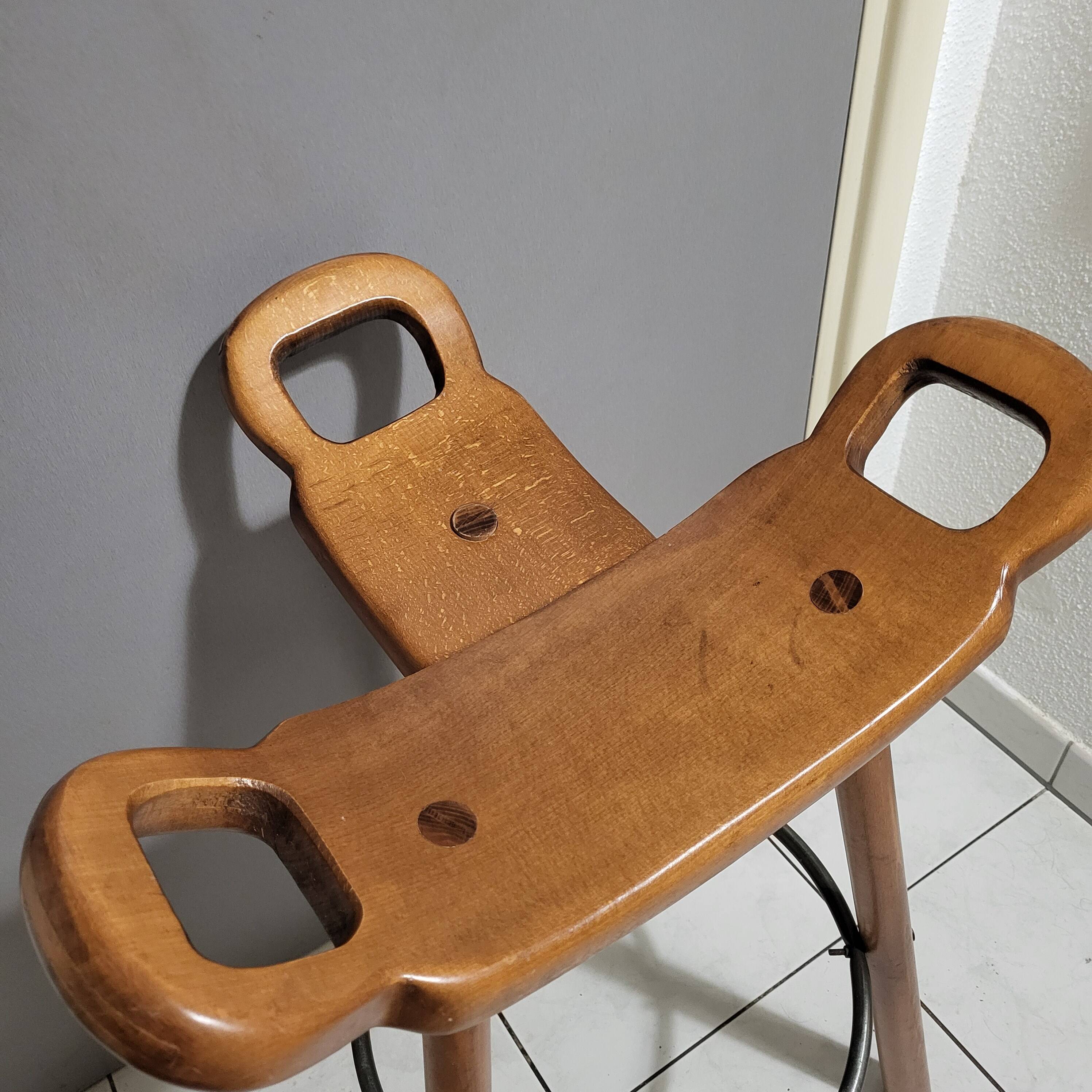 Bar stool, brutalist, Carl Malmsten