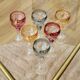 Amaris Nachtmann 6 Small Iridescent Colored Crystal Shot Glasses