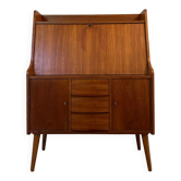 Secrétaire Teck anglais vintage années 60