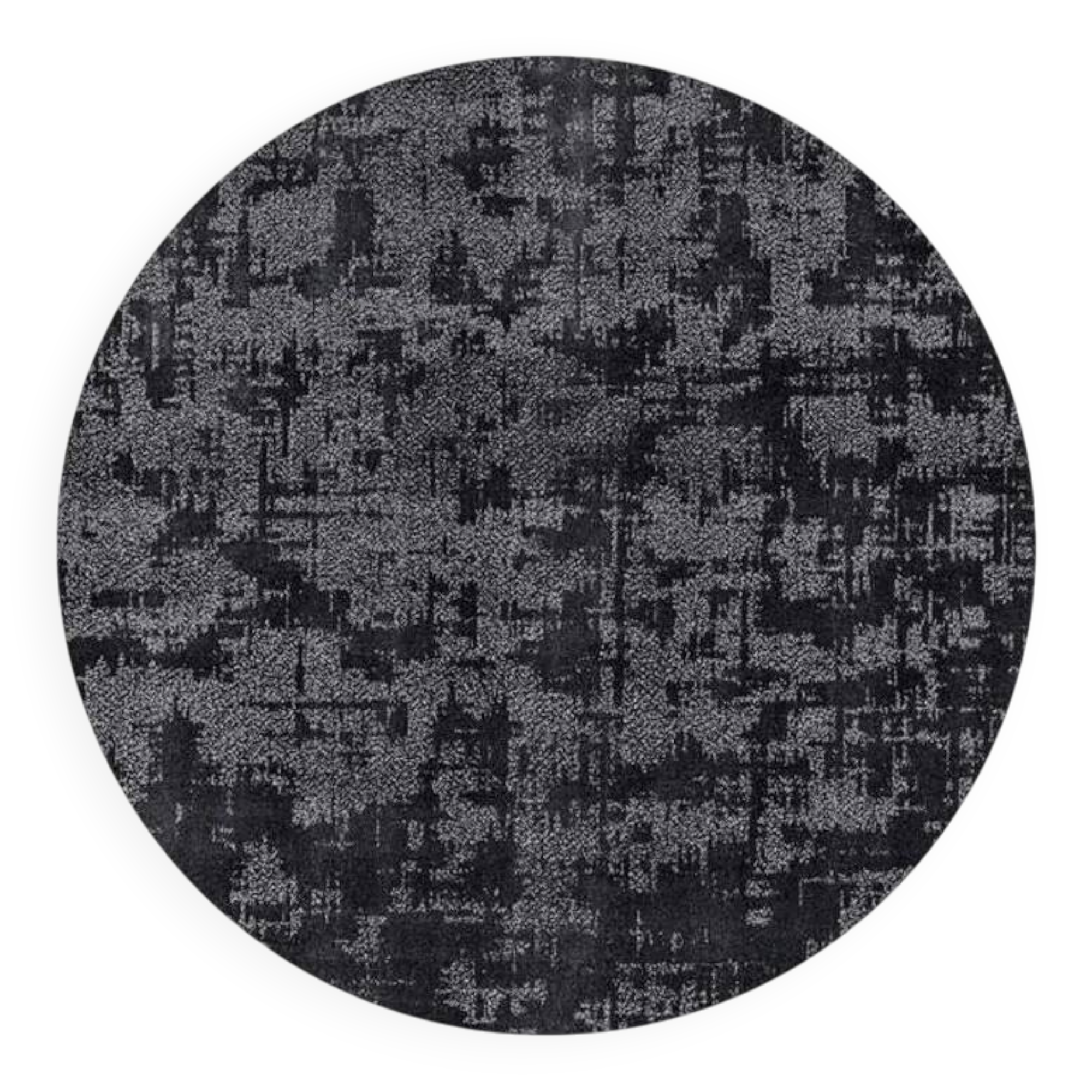 Istos dark gray round rug best price