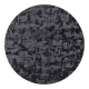 Istos dark gray round rug best price