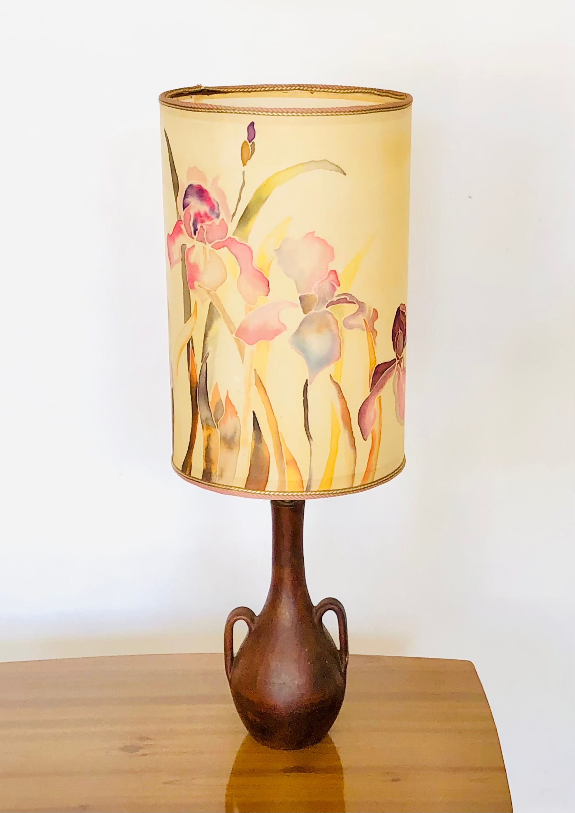 Vintage stoneware table lamp