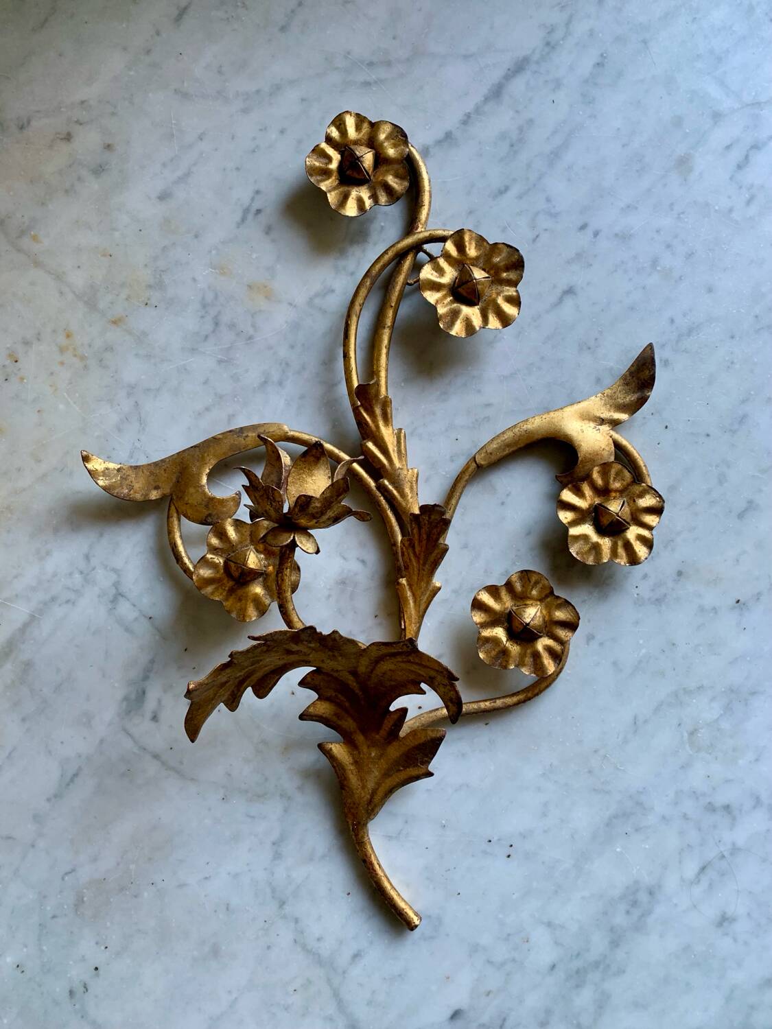 70s wall candle holder