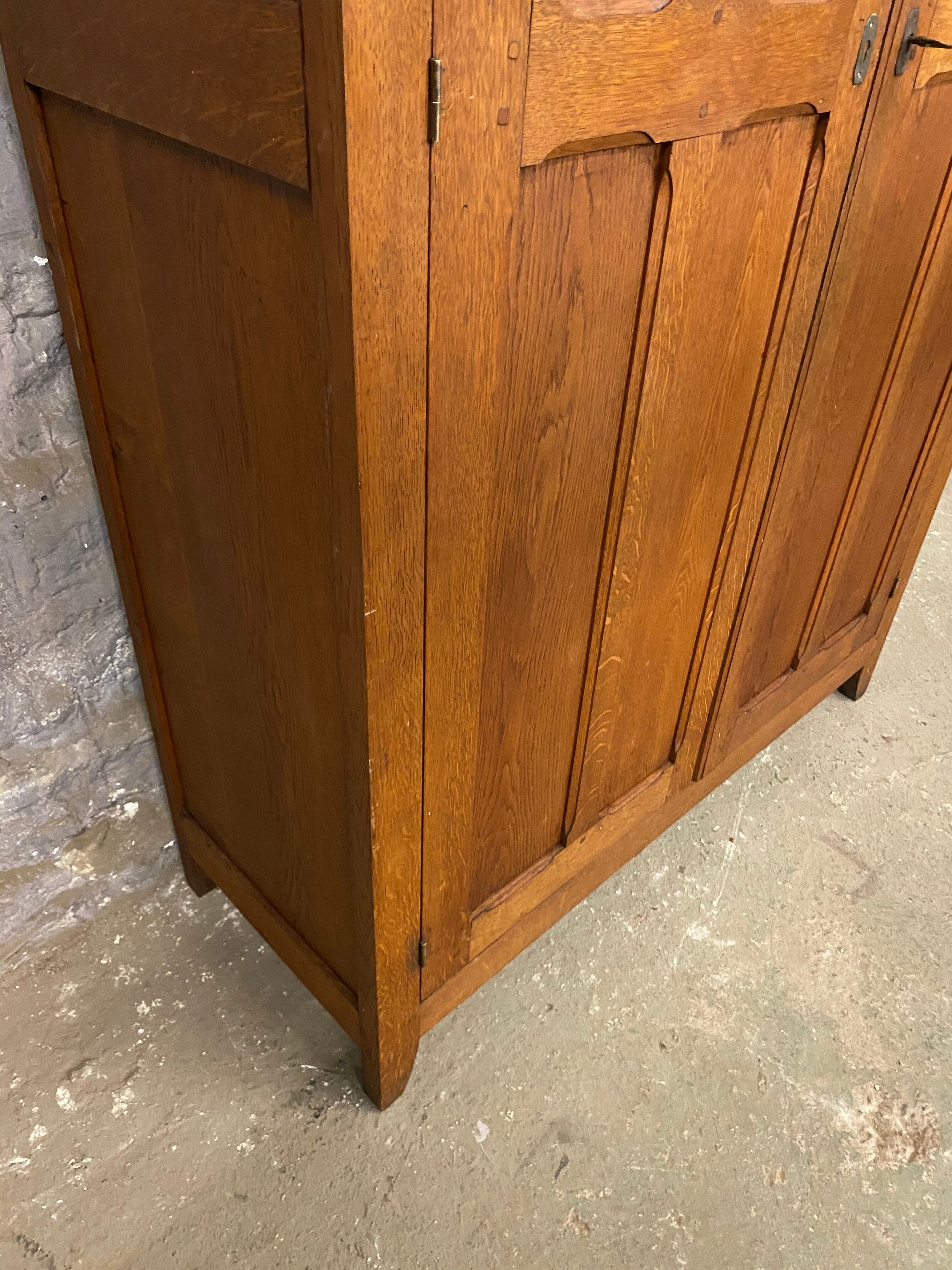 Parisian cabinet vintage solid oak