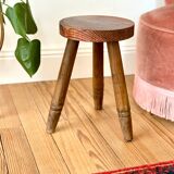 Vintage wooden tripod stool