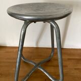 Habitat aluminium cast iron stool 1980