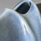 Virebent porcelain vase – blue landscape design – soliflore design – made in France – 13 cm