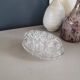 Large molded glass flower holder