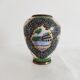 Small copper vase enamelled Persian decoration, circa 1940
