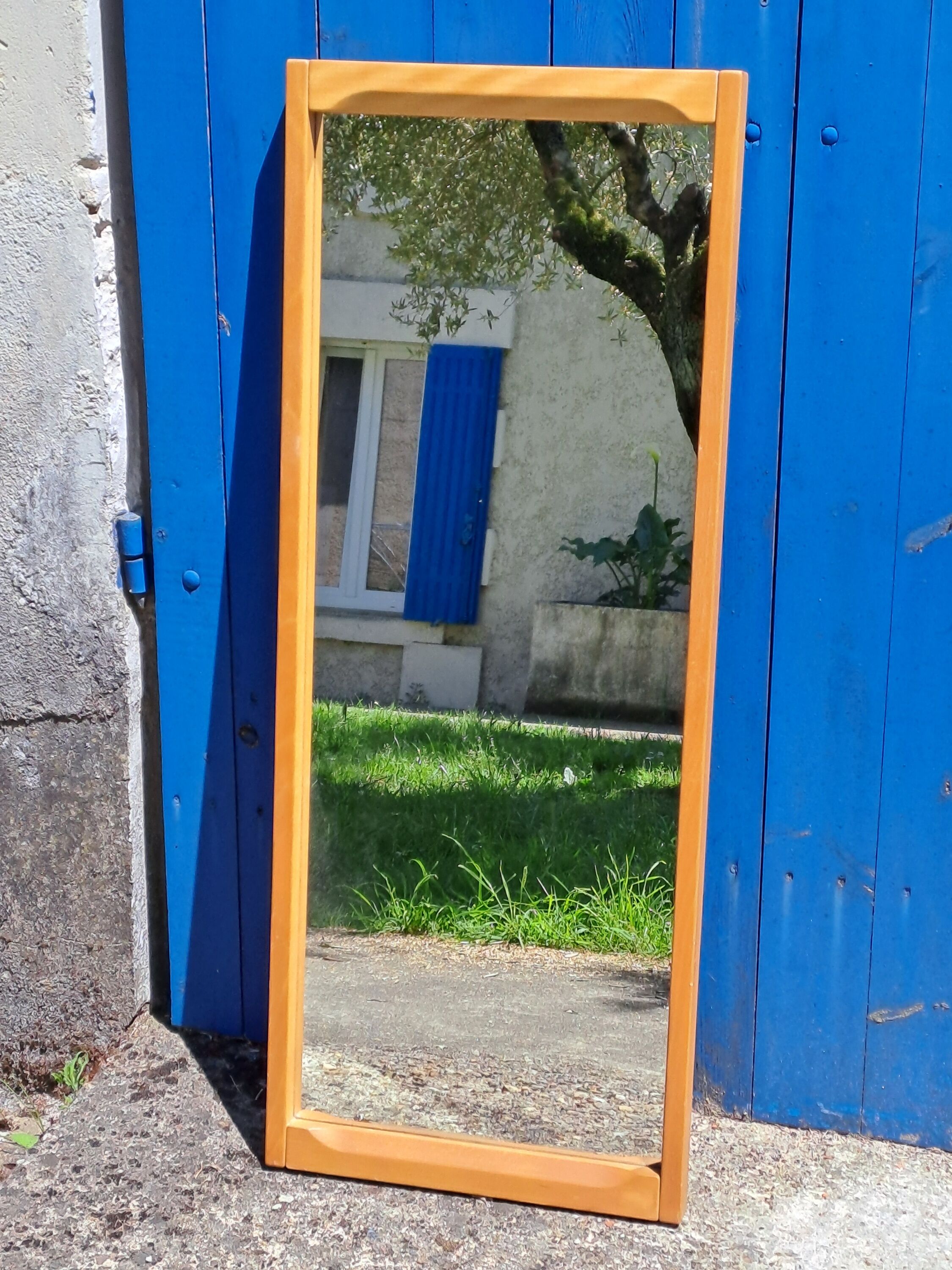 Teak mirror by Aksel Kjersgaard, Vintage Scandinavian 1960s