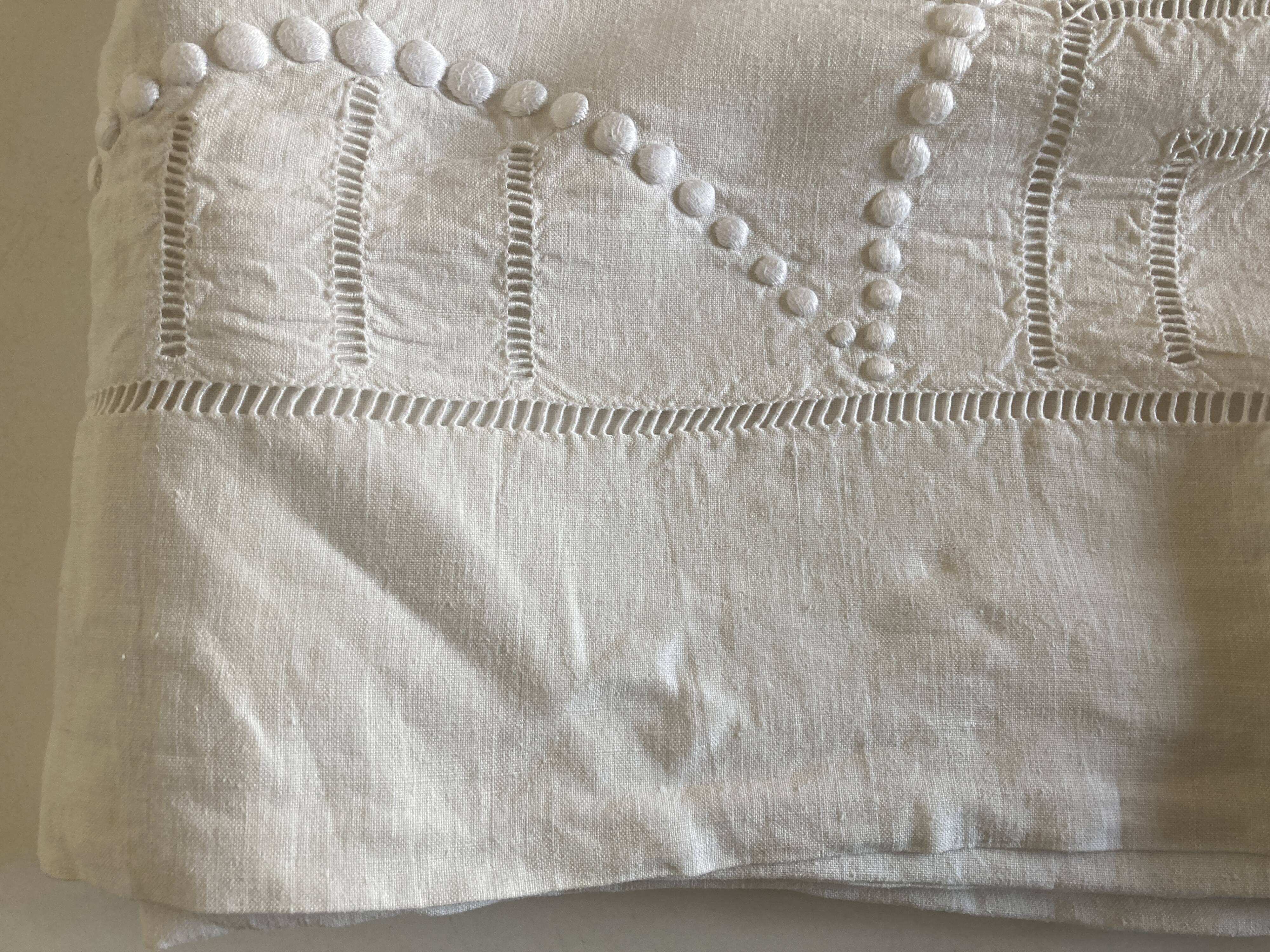 Cloth sheet linen linen reserve days and peas without monogram