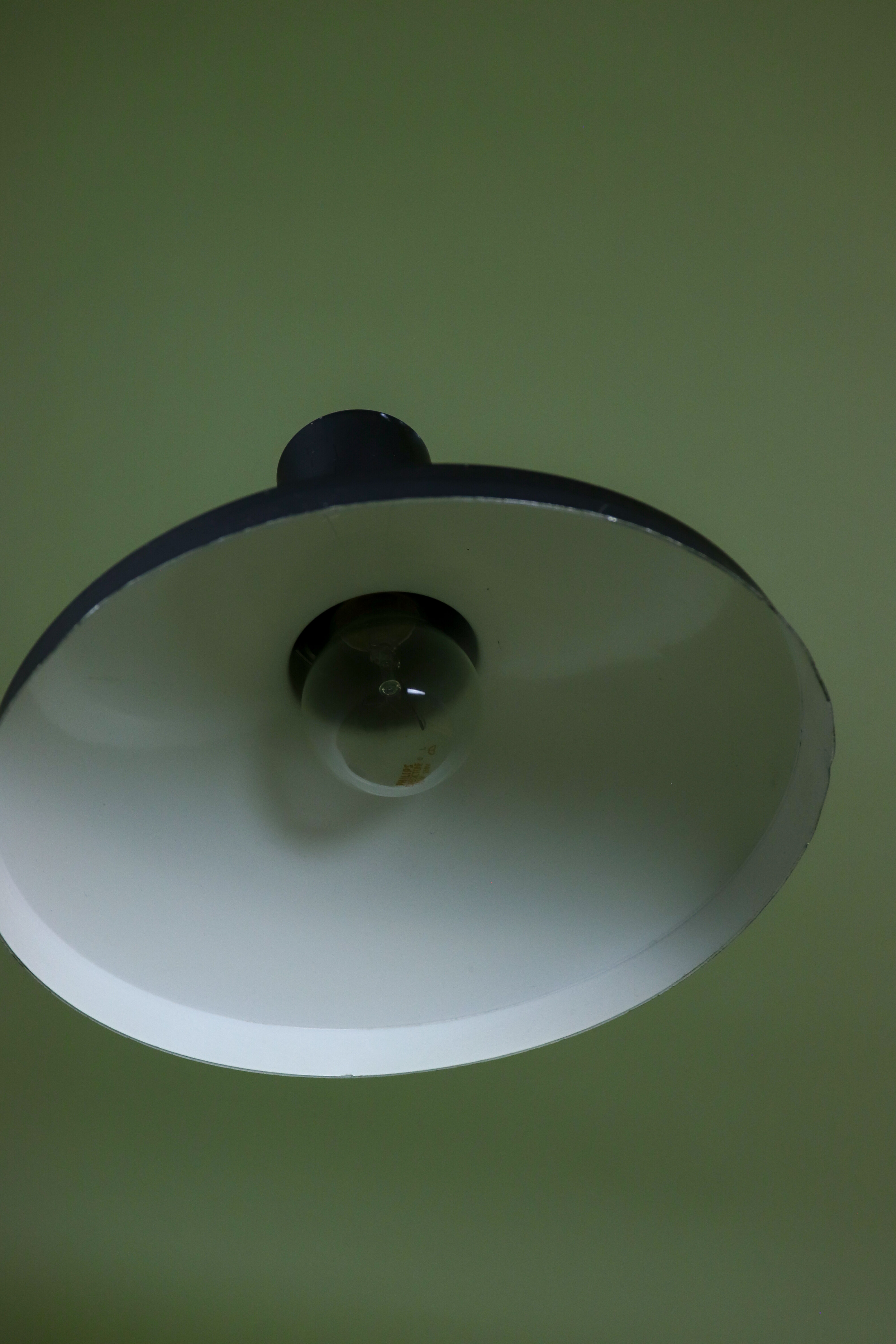 Large black metal vintage industrial desk lamp.